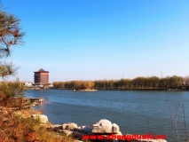 汶上東護(hù)城河觀景塔系列照片