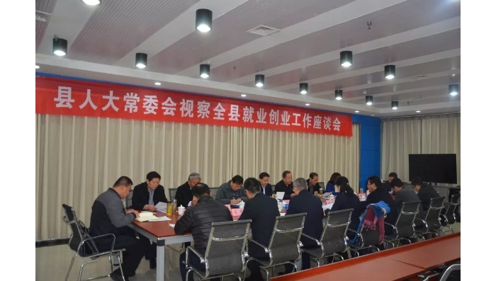縣人大常委會視察全縣就業(yè)創(chuàng)業(yè)工作