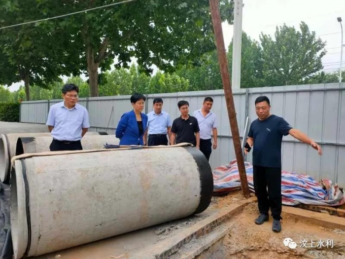 縣委書記李志紅視察汶上縣重點水利工程